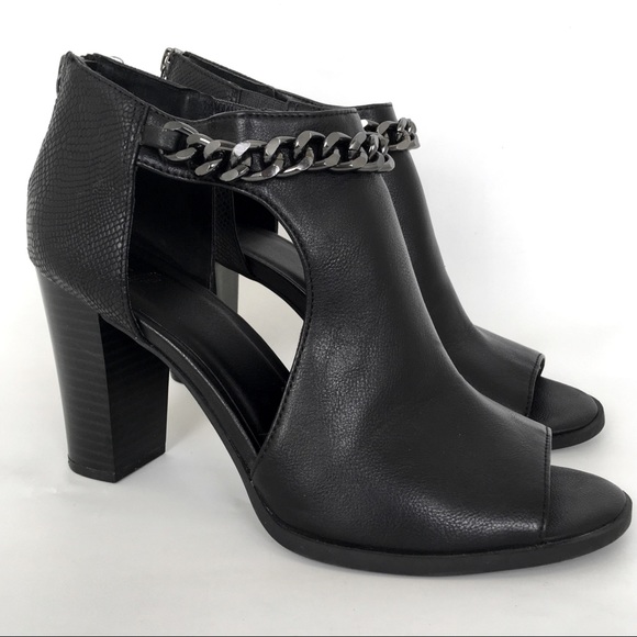 vera wang peep toe booties